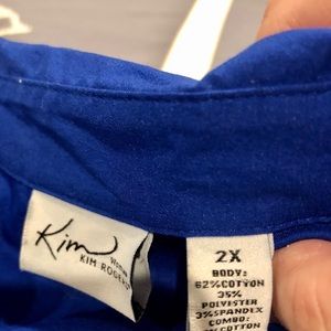 Kim Rogers Tops - Kim Rogers XXL royal blue button down Kim Rogers Tops - Kim Rogers XXL royal blue button down